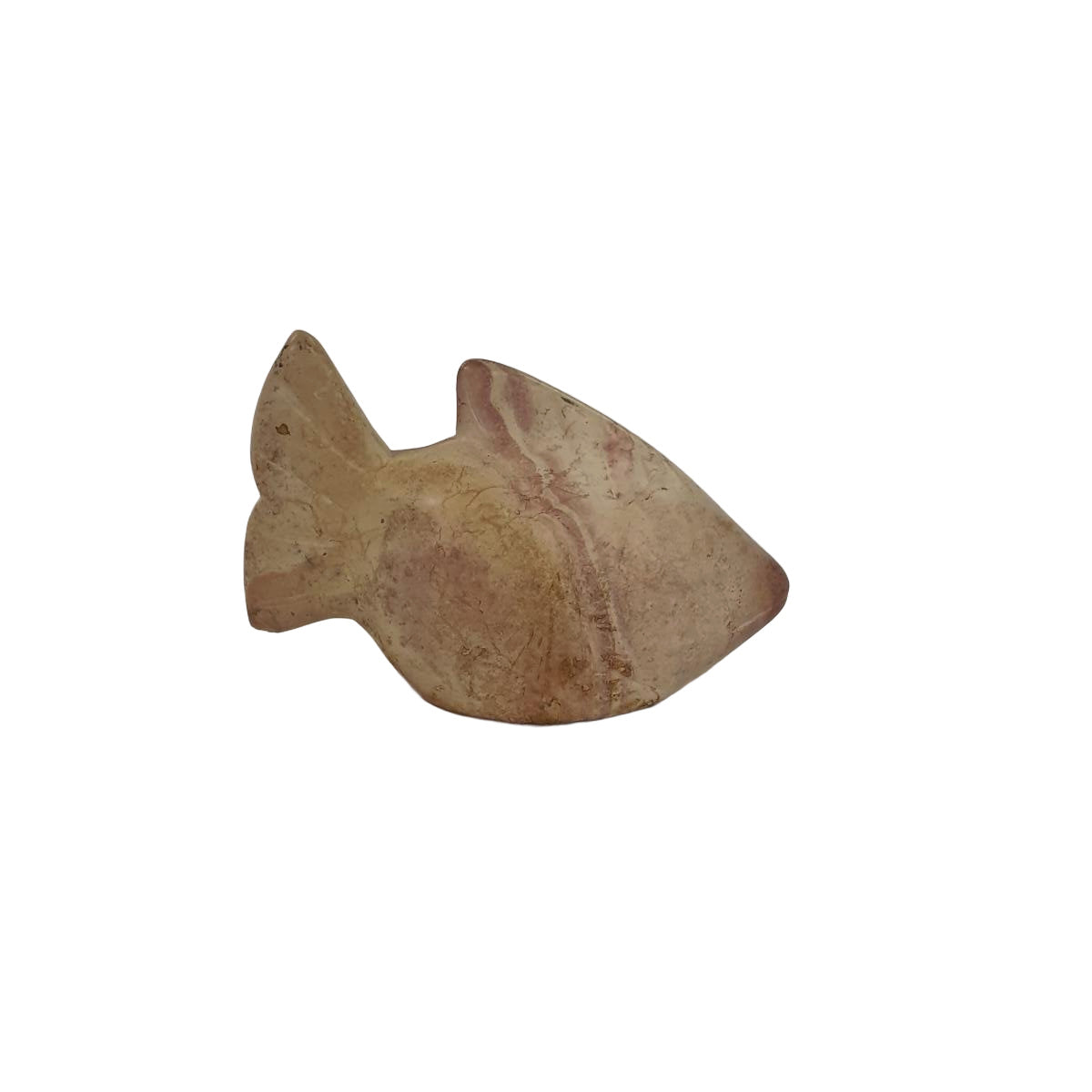 Fisch-Figur aus Speckstein: Handgeschnitztes Symbol der Harmonie | orientcrafts