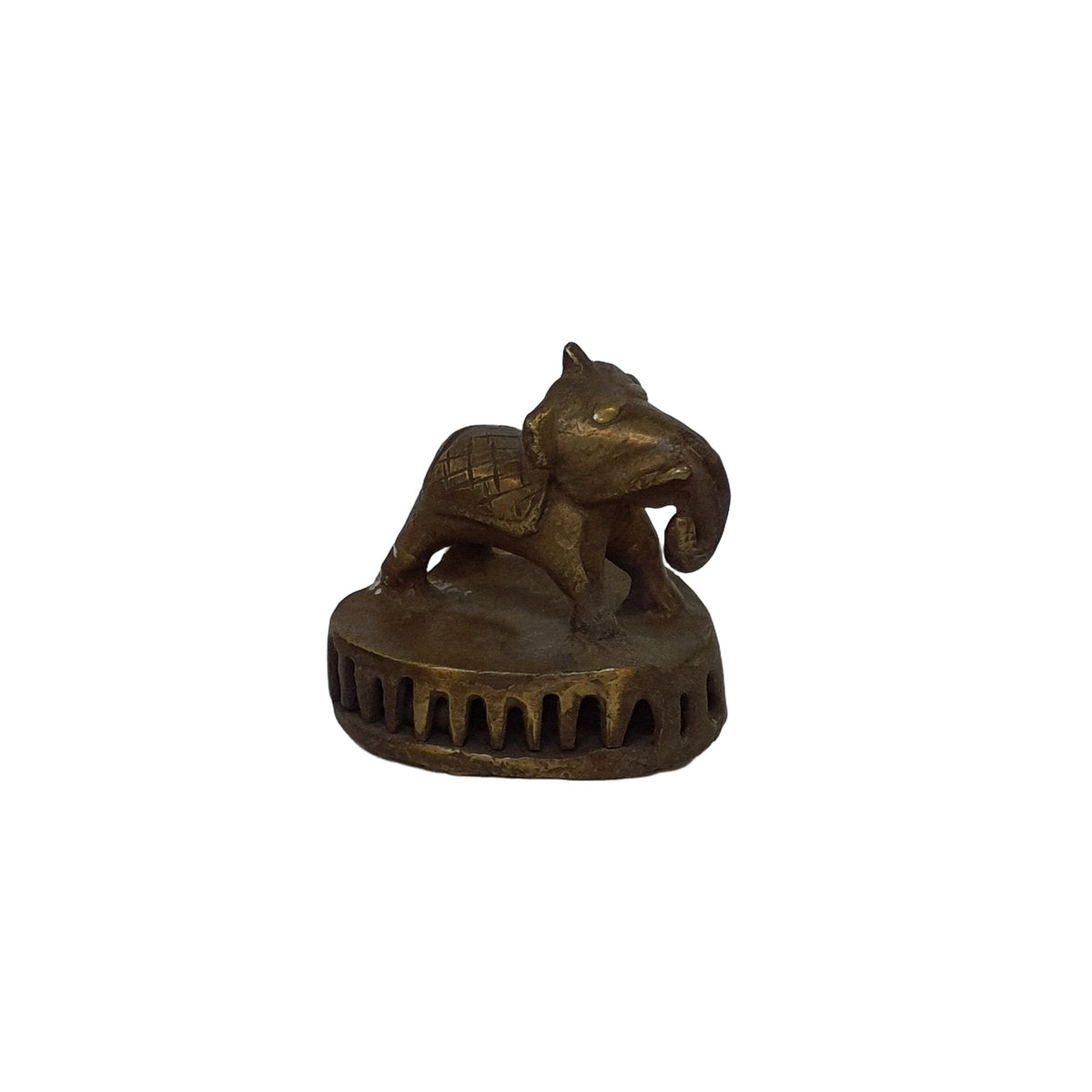 Ganesha Statue aus Messing: Handgeschmiedet und patiniert im traditionellen Gussverfahren | orientcrafts