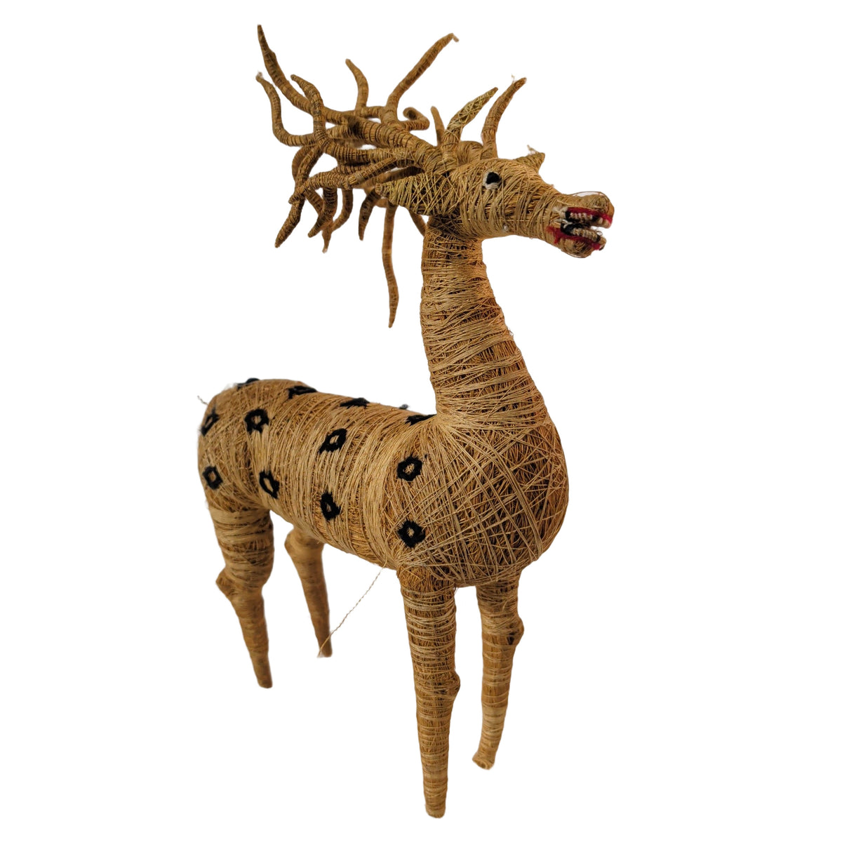 Hirsch Figur aus Kokosfasern (30 cm) – Nachhaltige & Naturgetreue Deko | orientcrafts