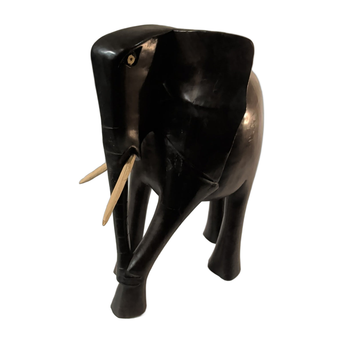 Elefant aus dunklem Holz – handgeschnitzt, ca. 40 cm | orientcrafts