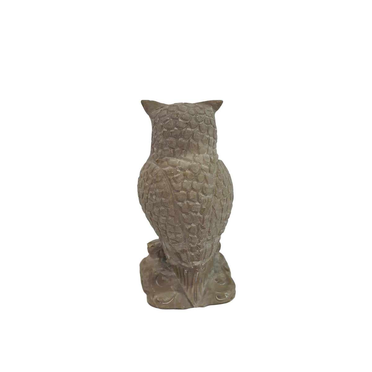 Eule-Statue aus Speckstein: Handgeschnitztes Symbol der Weisheit – Ansicht 2 | orientcrafts