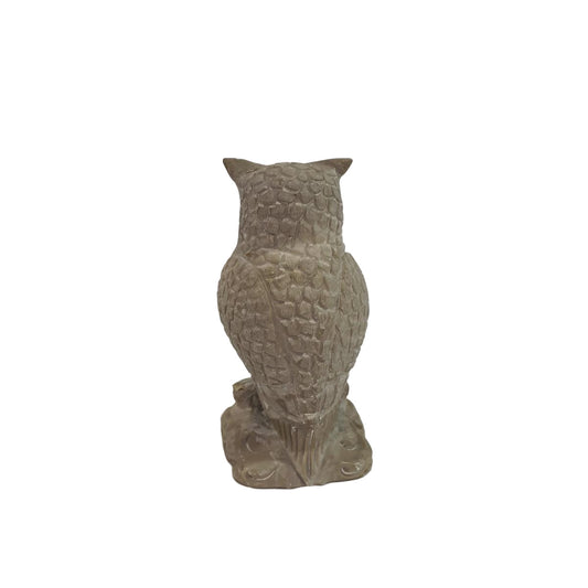 Eule-Statue aus Speckstein: Handgeschnitztes Symbol der Weisheit – Ansicht 2 | orientcrafts