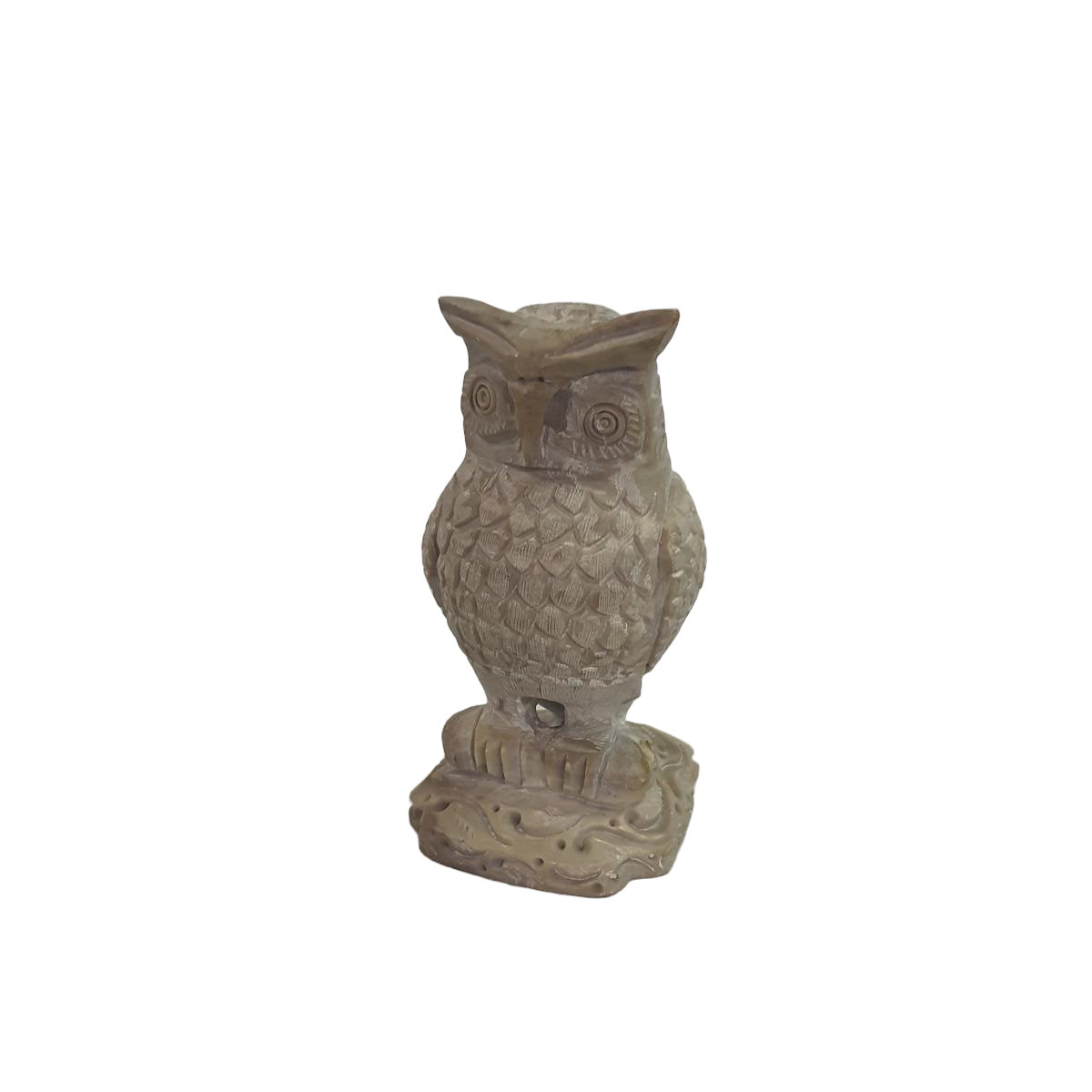 Eule-Statue aus Speckstein: Handgeschnitztes Symbol der Weisheit | orientcrafts