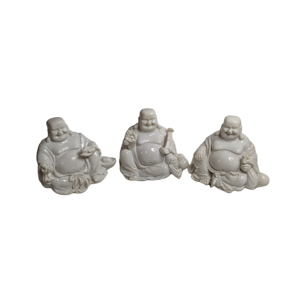Buddha Figuren Set aus Resin (3er Set): Ruhe und Spiritualität für Ihr Zuhause | orientcrafts