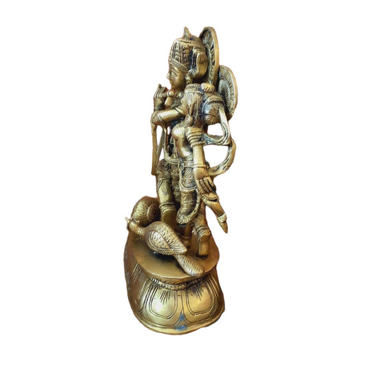 Radha Krishna Bronze Figur – Indische Handarbeit 22 cm – Ansicht 2 | orientcrafts