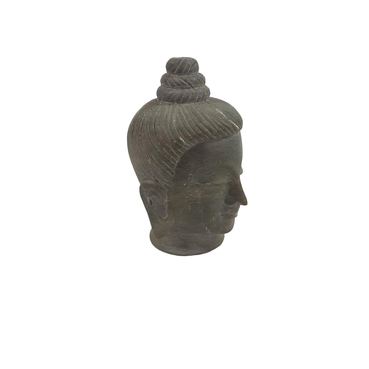 Buddhakopf aus Speckstein: Handgeschnitztes Symbol für innere Ruhe – Ansicht 4 | orientcrafts