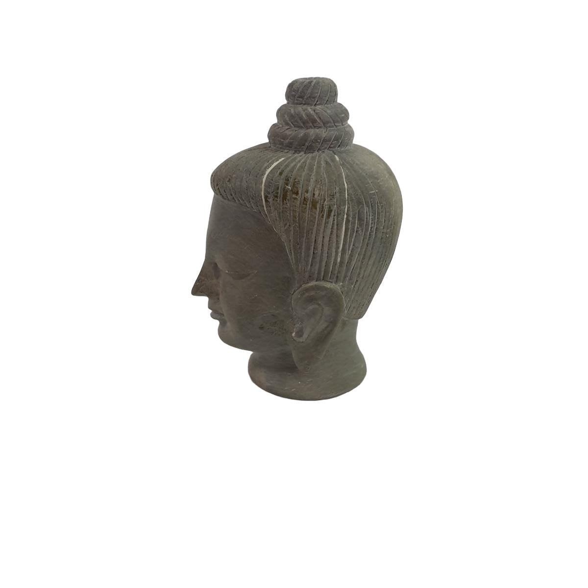 Buddhakopf aus Speckstein: Handgeschnitztes Symbol für innere Ruhe – Ansicht 2 | orientcrafts
