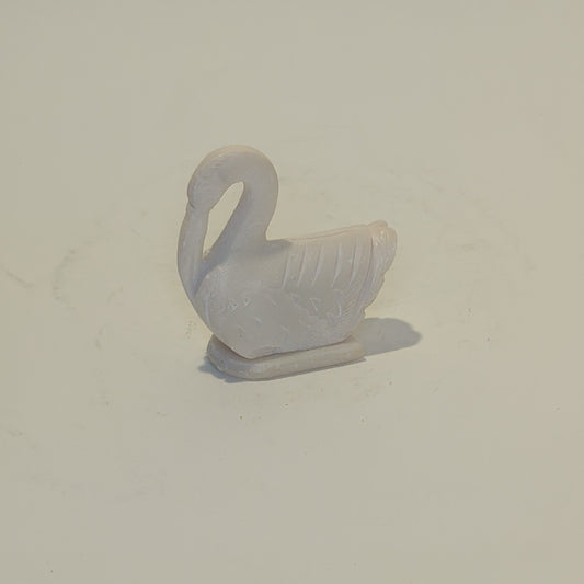 Soapstone swan: Hand-carved symbol of grace and purity