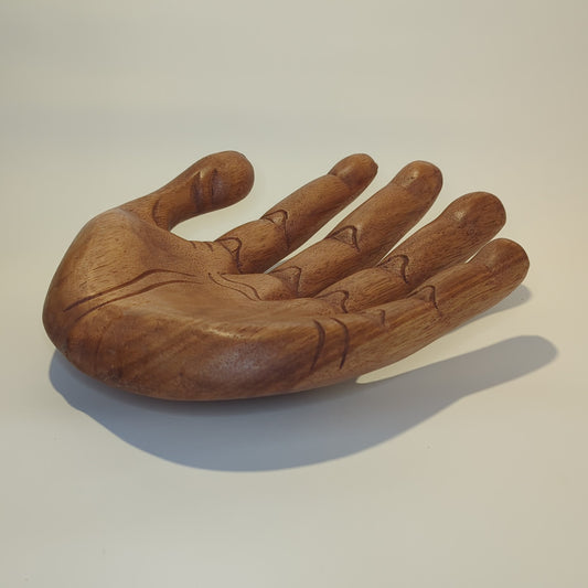 Buddha's Hand – Teakwood bowl, hand-carved