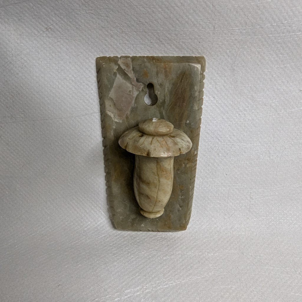 Incense stick holder, soapstone, India – Hand-carved, 6 cm