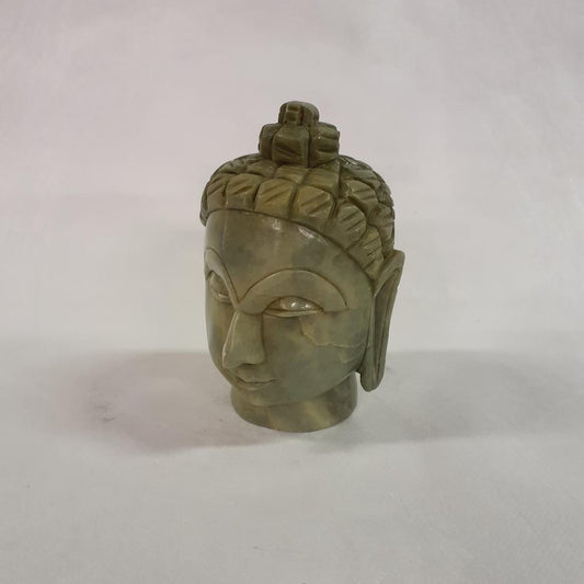 Buddha statue made of soapstone: Hand-carved symbol for a spiritual atmosphere