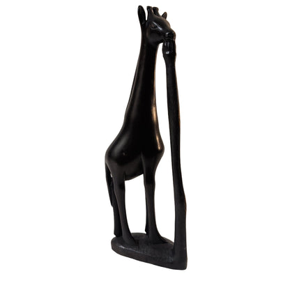 Ebenholz-Giraffe (34 cm) – Handgeschnitzte Afrika-Skulptur & Unikat | orientcrafts
