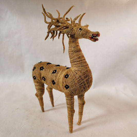 Hirsch Figur aus Kokosfasern (30 cm) – Nachhaltige & Naturgetreue Deko