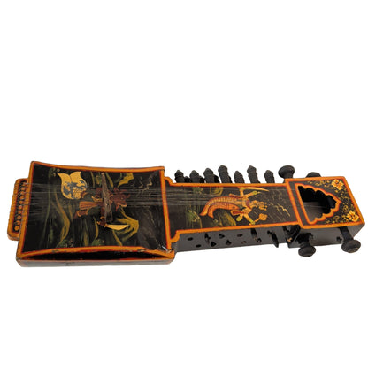 Antike Sarangi aus Holz (54 cm) – Handbemaltes Indisches Streichinstrument (Vintage) | orientcrafts