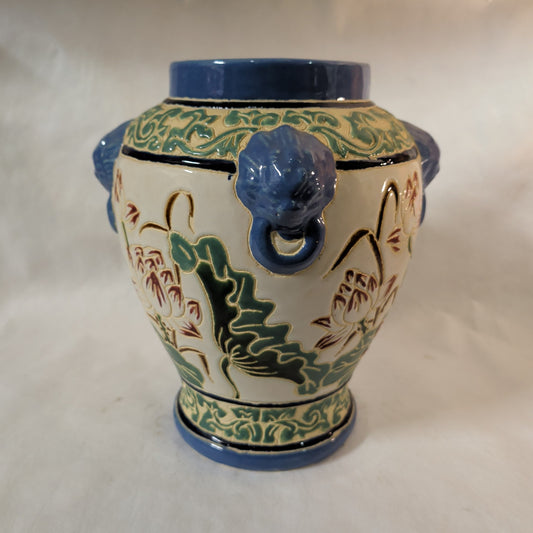 Chinesische Porzellan-Vase (30 cm) – Elegantes Florales Muster & Antik-Stil