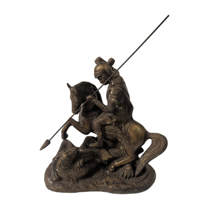 Heiliger Georg aus Bronze – Drachentöter zu Pferd | orientcrafts