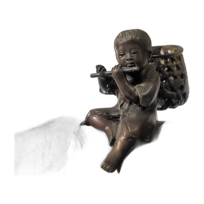 Büffel aus Bronze mit Flötenspieler – Handarbeit – Ansicht 3 | orientcrafts
