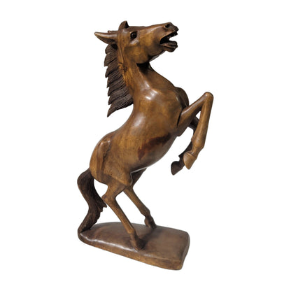Pferd aus Holz – steigend, handgeschnitzt, ca. 50 cm | orientcrafts