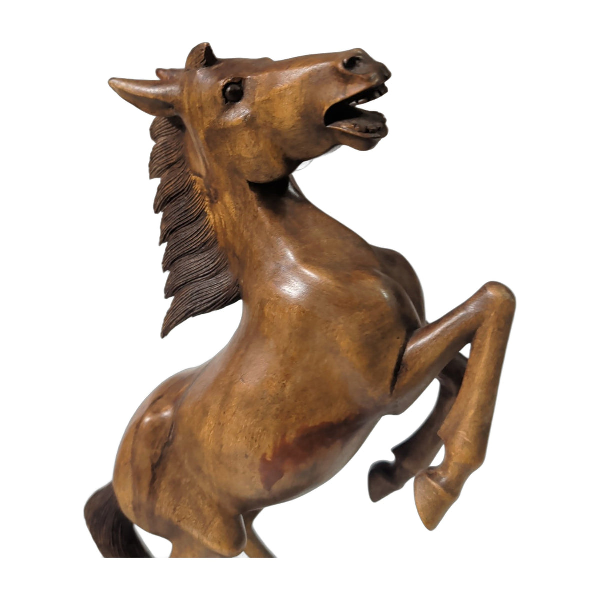 Pferd aus Holz – steigend, handgeschnitzt, ca. 50 cm – Ansicht 2 | orientcrafts