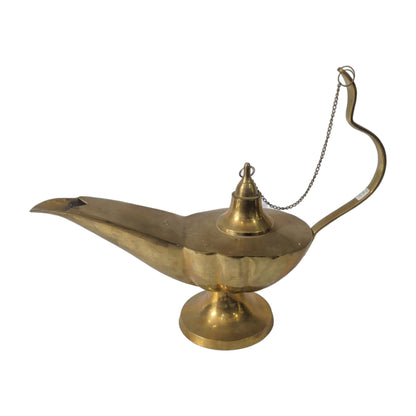 Wunderlampe aus Messing – Öllampe mit Kette – Ansicht 2 | orientcrafts