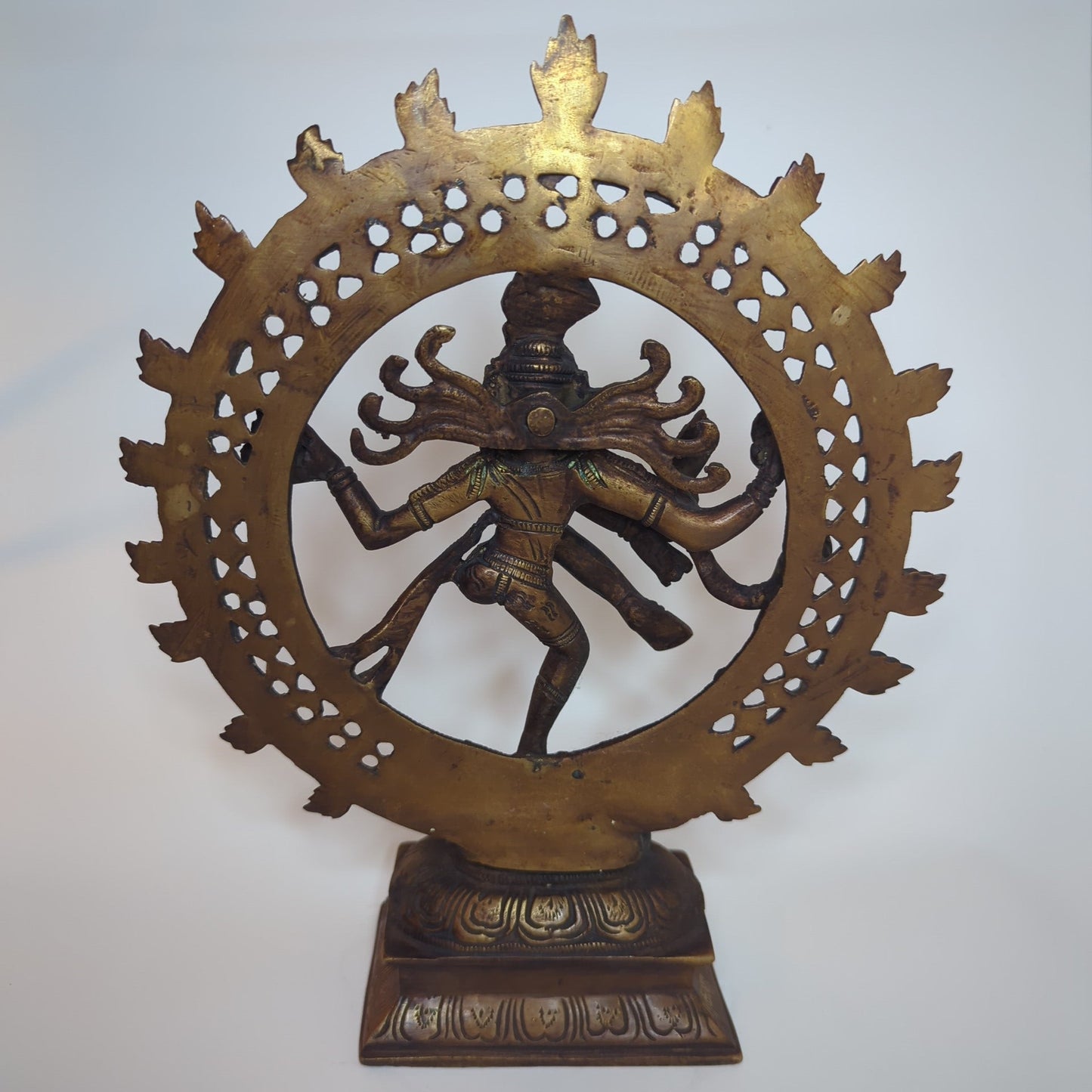 Shiva Statue, Patinated Brass – Handmade, 29x20 cm