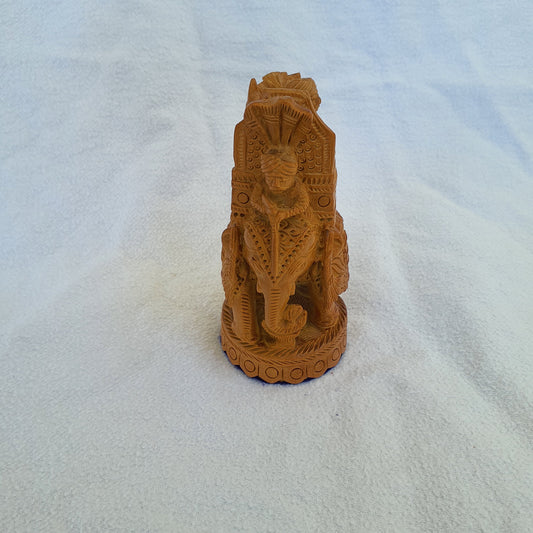 Elephant with rider made of sandalwood: Royal splendor and finest craftsmanship