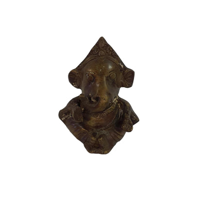 Ganesh Statue aus Messing: Handgeschmiedet und patiniert im traditionellen Gussverfahren | orientcrafts