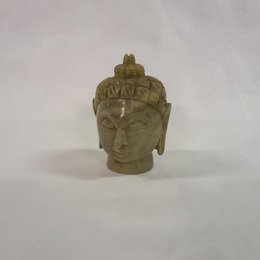 Buddha statue made of soapstone: Hand-carved symbol for a spiritual atmosphere
