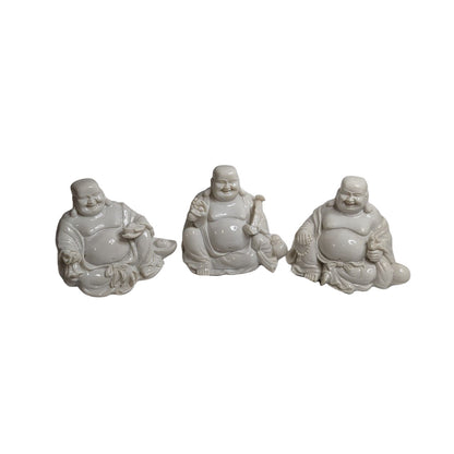 Buddha Figuren Set aus Resin (3er Set): Ruhe und Spiritualität für Ihr Zuhause | orientcrafts