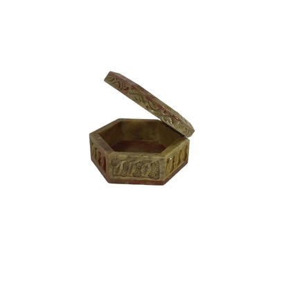 Speckstein Schmuckdose Blumen – Handgeschnitzte Steinbox 8x8 cm – Ansicht 2 | orientcrafts