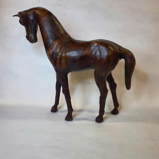 Horse Decorative Figurine Leather – Handmade 30 cm