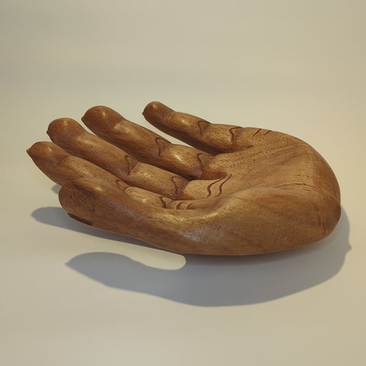 Buddha's Hand – Teakwood bowl, hand-carved