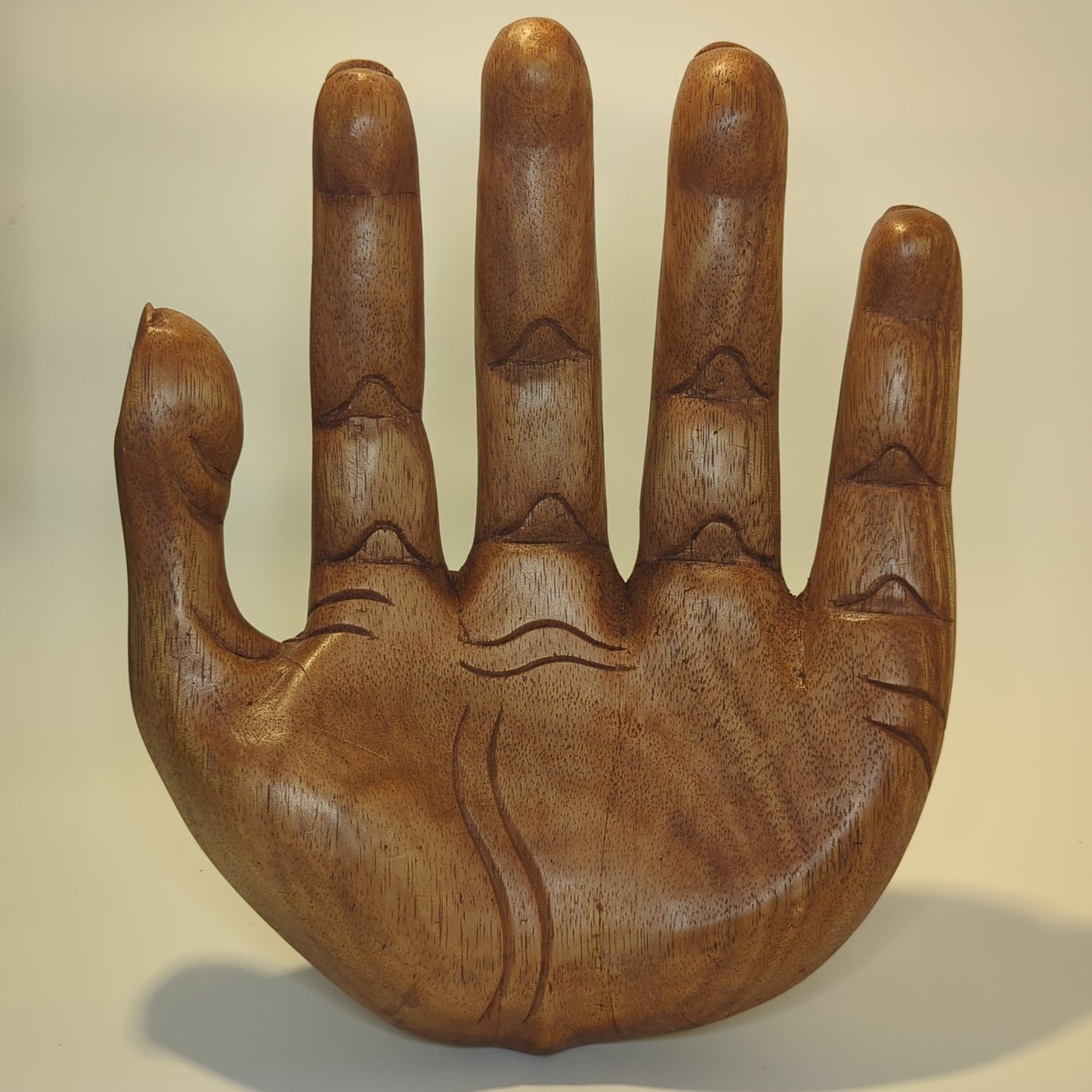 Buddha's Hand – Teakwood bowl, hand-carved