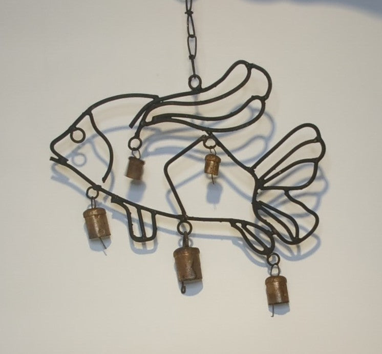 Chime / Wind Chime Fish Motif (2-D) – Metal Handmade