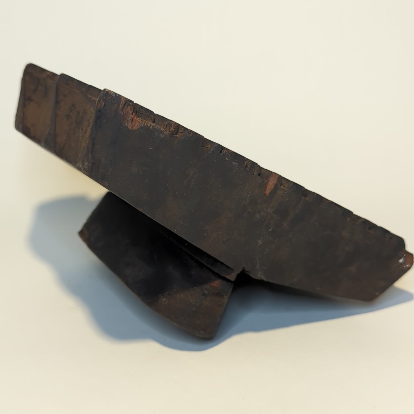 Large wooden batik stamp – Hand-carved in India – Floral motif