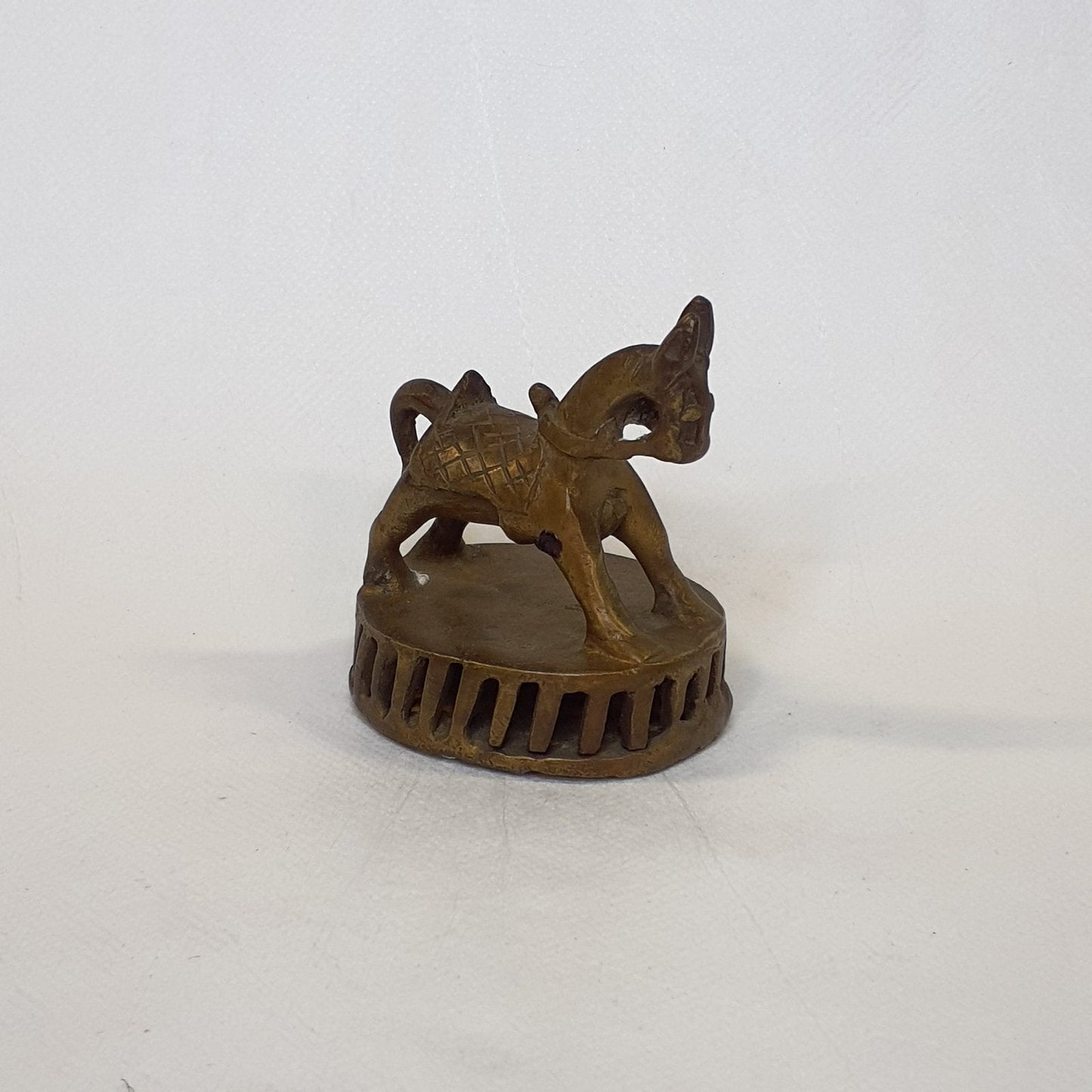 Brass Horse Figurine India – Handcrafted &amp; Patinated 6 cm