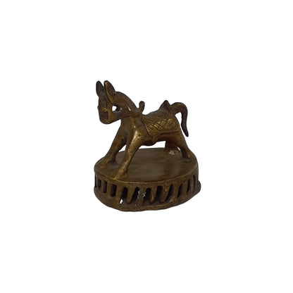 Messing Pferd Figur Indien – Handgearbeitet & Patiniert 6 cm | orientcrafts