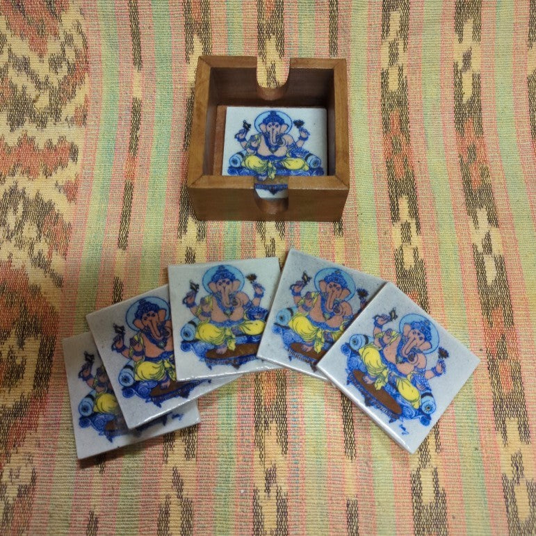 Coaster Buddha Ganesha Elephant Taj Mahal